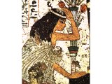 Reproduction of a painting from the tomb of Ipuki and Nebamon at Thebes. 14th century BC. Ashes were put on one`s head as a sign of mourning.